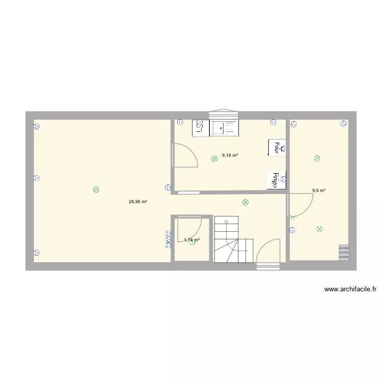 New st médare. Plan de 4 et 52 m² New st médare. Plan de 4 et 52 m²