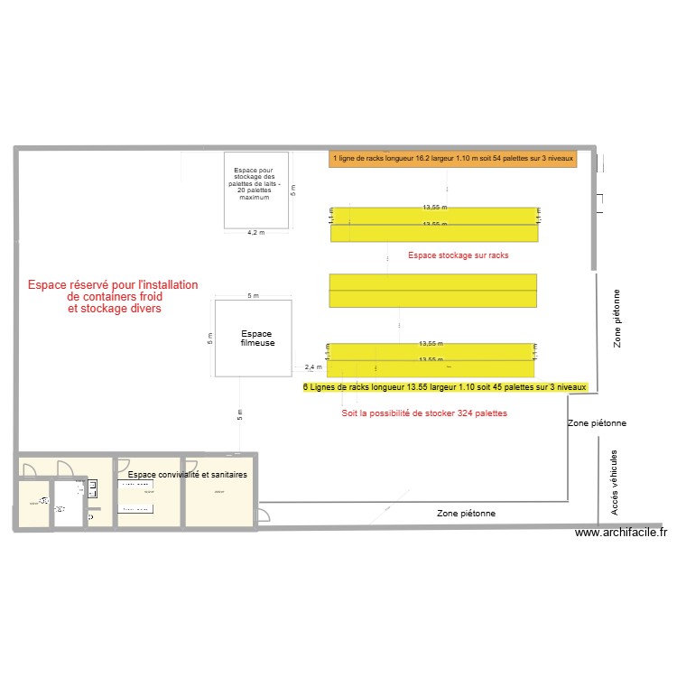 Espace containers 1-2. Plan de 0 pièce et 0 m2