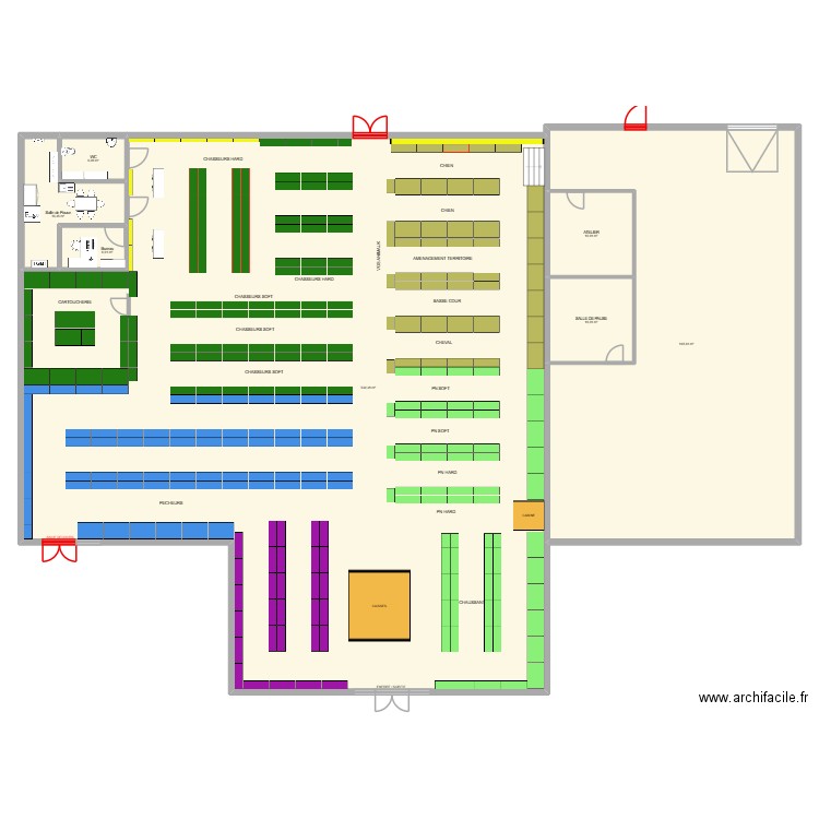 Bergerac V2.2. Plan de 7 pièces et 806 m2