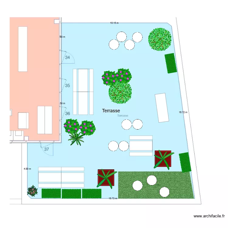 terrasse fortiche. Plan de terrasse fortiche. Plan de