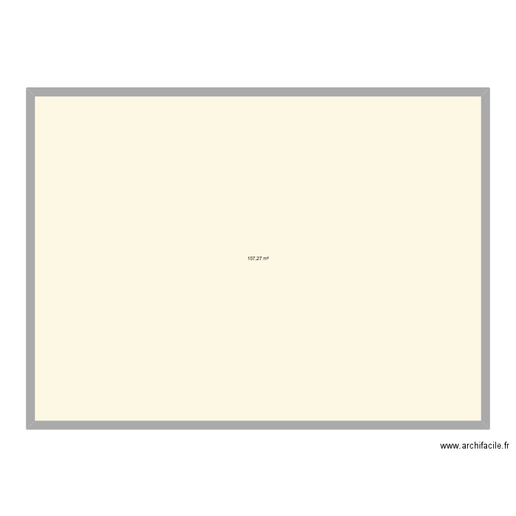 CRECHE. Plan de 1 pièce et 157 m2
