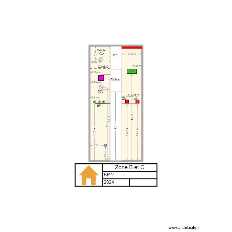 zone b et c. Plan de 0 pièce et 0 m2