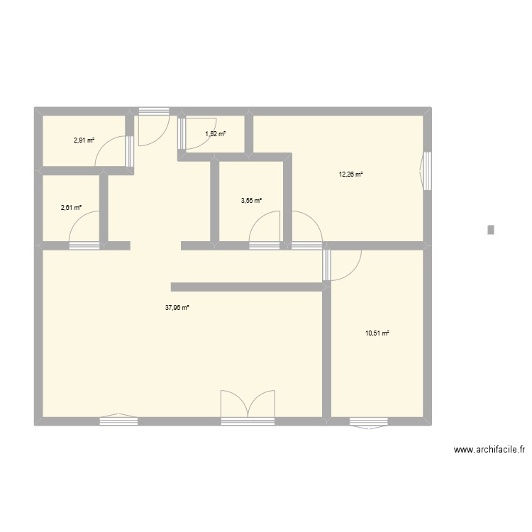 FRANCHEQUEZ - ROUEN. Plan de 7 pièces et 71 m2
