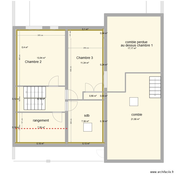 pazayac doublage. Plan de 34 pièces et 183 m2