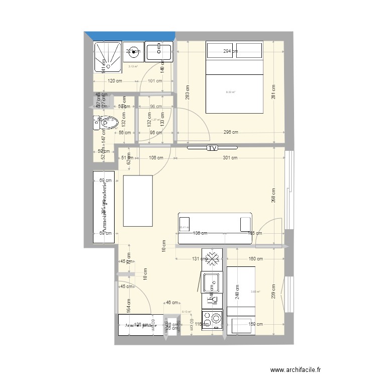 Cavalaire-Renov.cuisine-living. Plan de 0 pièce et 0 m2
