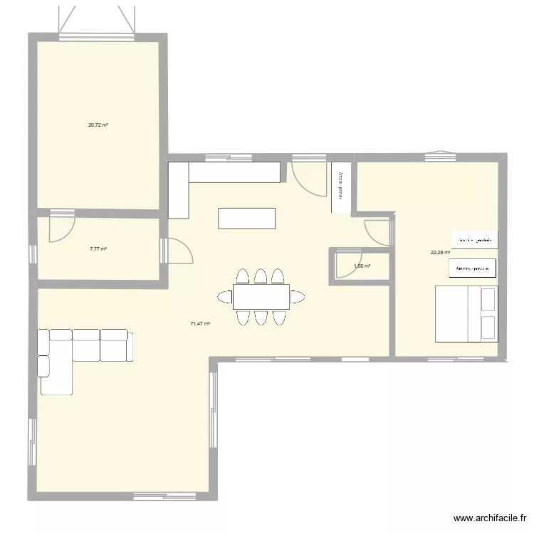 Maison de r&ecirc;ve. Plan de 5  et 124 m²