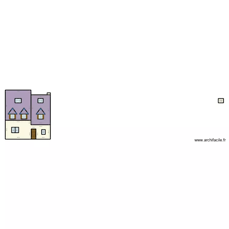 carnac fa&ccedil;ade nord. Plan de 