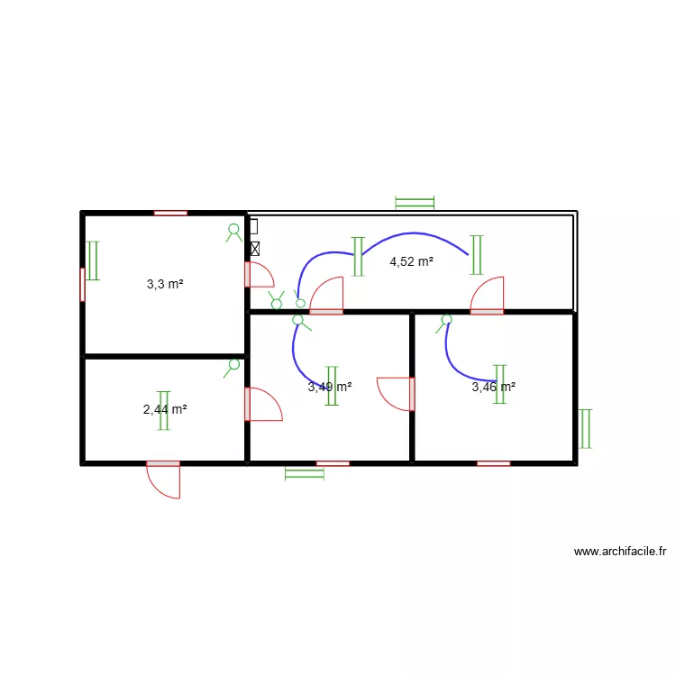 Circuit lumiere Magasin et Salle de garde DJIBIO. Plan de Circuit lumiere Magasin et Salle de garde DJIBIO. Plan de