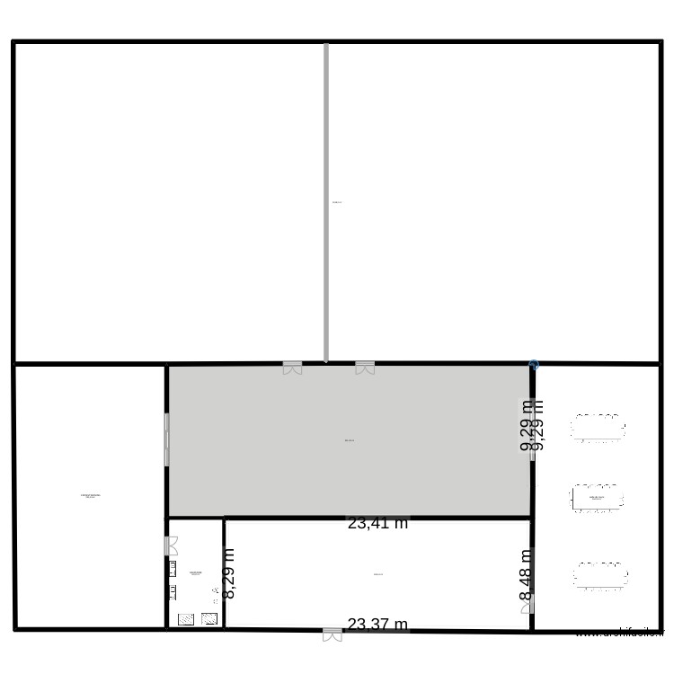 V2 BLACK WOLF. Plan de 7 pièces et 2176 m2
