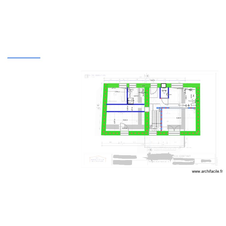 Projet RDC copie. Plan de 0 pièce et 0 m2