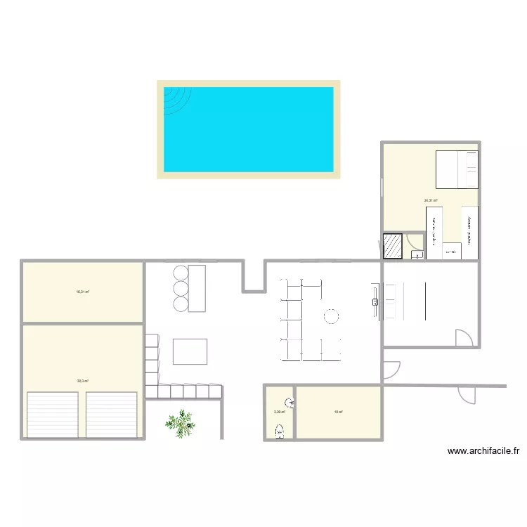 Construction v2. Plan de 5  et 84 m²