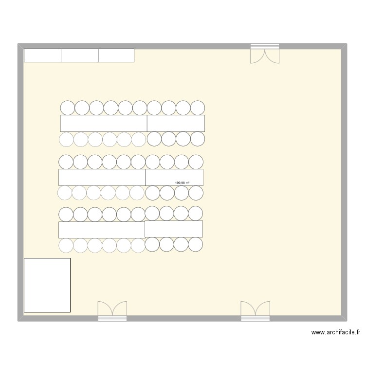 Plan 18 Ans. Plan de 1 pièce et 200 m2