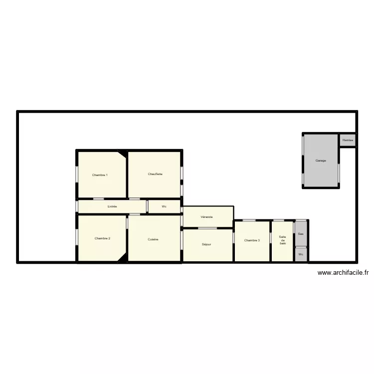 Bernard lile d yeu Amiante. Plan de 17  et 160 m²