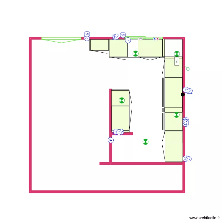 2026 09 19 cuisine ixina. Plan de 1 Pièce et 25 m² 2026 09 19 cuisine ixina. Plan de 1 Pièce et 25 m²