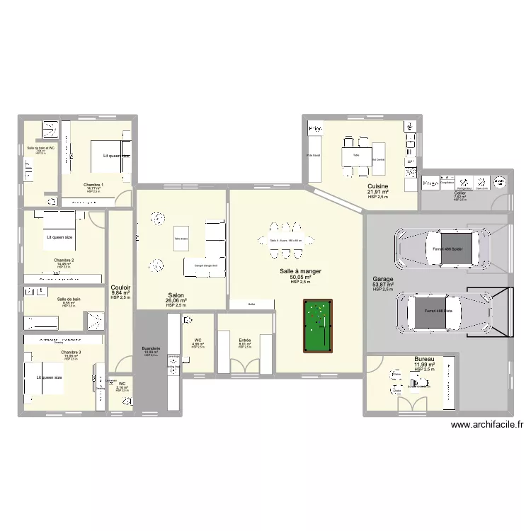 PLAN DEFINITIF 2 SALON EN CONTINUITE 8. Plan de 16 pièces et 266 m² PLAN DEFINITIF 2 SALON EN CONTINUITE 8. Plan de 16 pièces et 266 m²