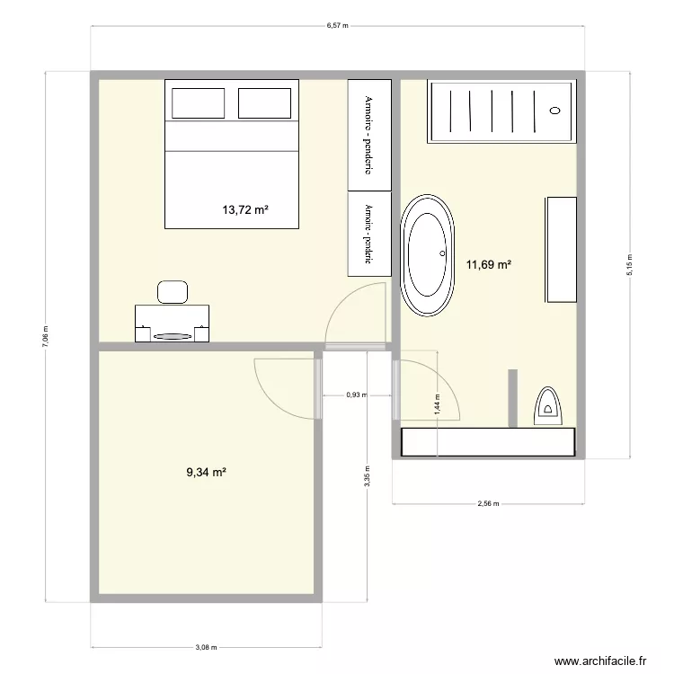 Etage Charlie. Plan de 