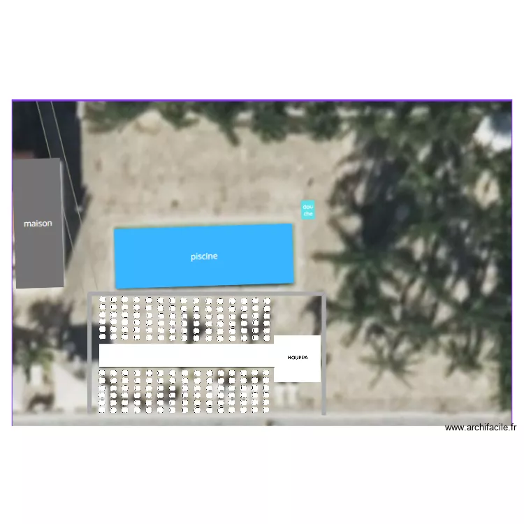 villa eva terasse. Plan de 