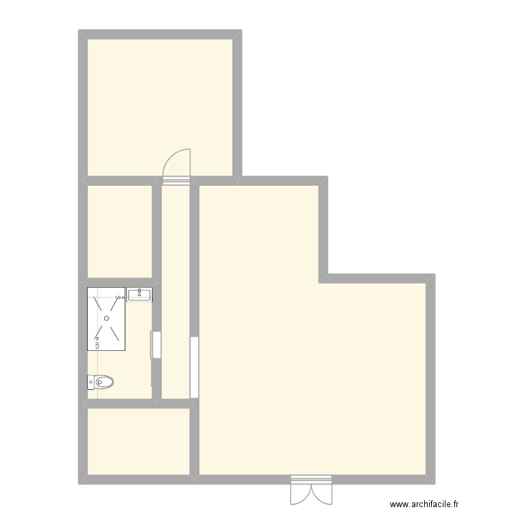 dap. Plan de 6 pièces et 87 m2