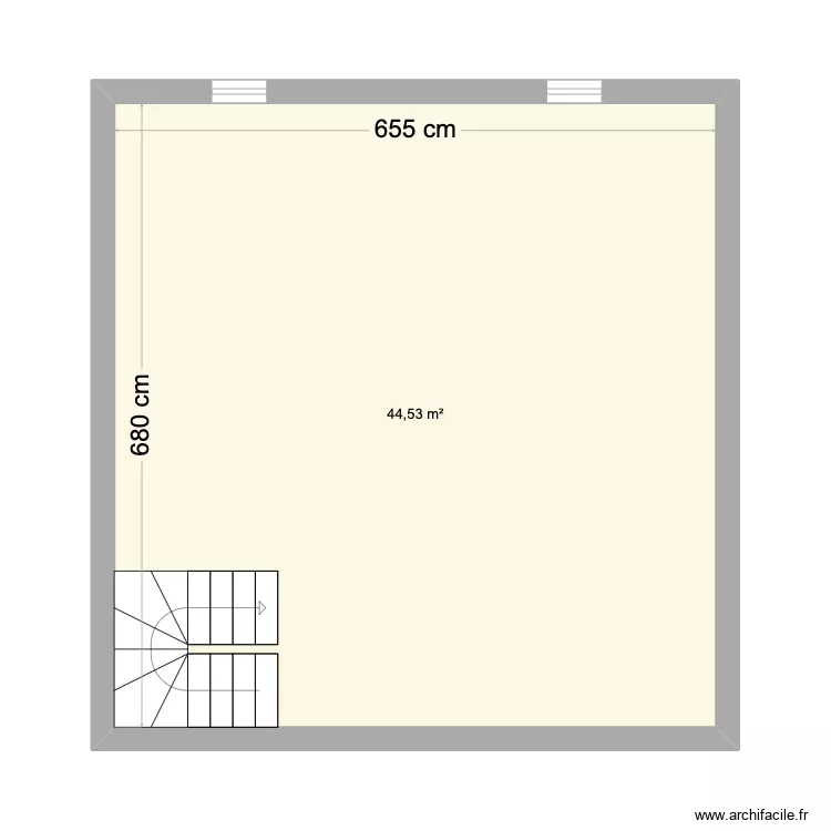 Chaumont grenier. Plan de Chaumont grenier. Plan de