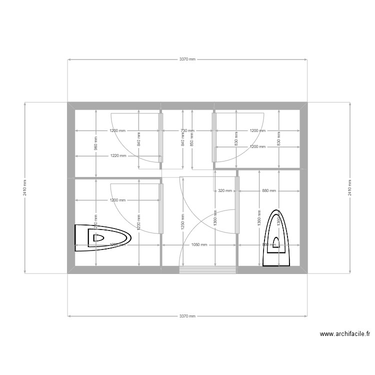 SANITAIRE 3EME GAUCHE AUTRE 2. Plan de 0 pièce et 0 m2