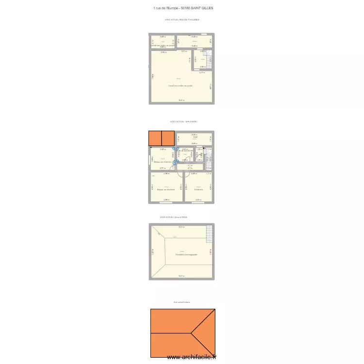 Etat actuel 2. Plan de 