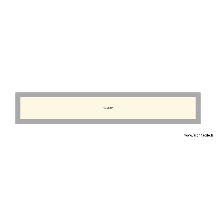 fezfzefzc. Plan de 1 pièce et 12 m2