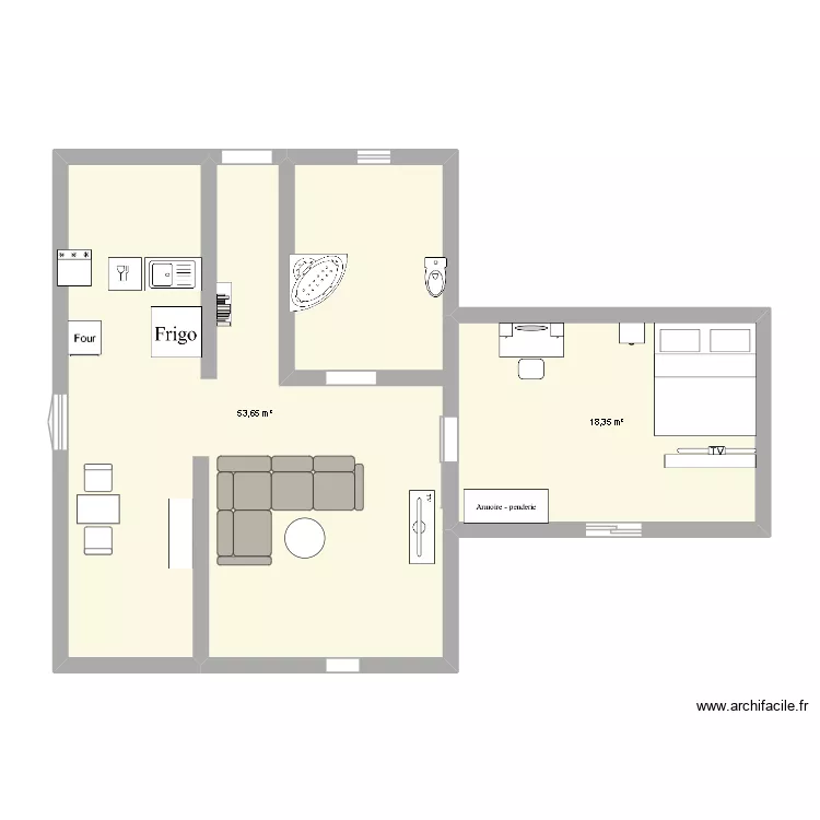 jade t3. Plan de 2 et 72 m² jade t3. Plan de 2 et 72 m²