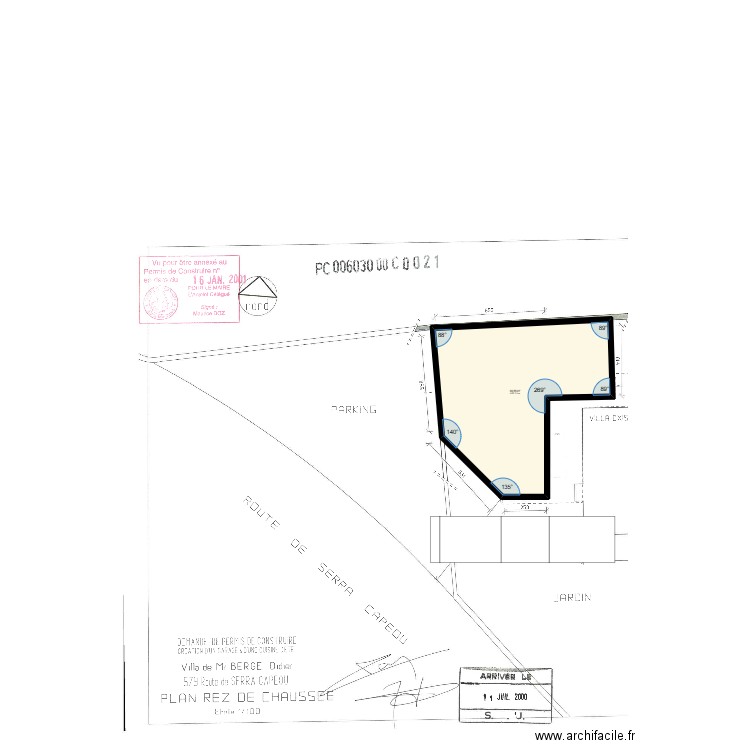 BERGÉ Didier garage. Plan de 1 pièce et 70 m2