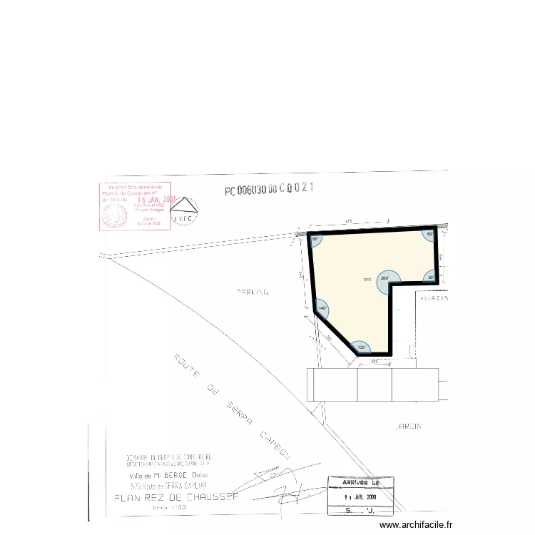 BERGÉ Didier garage. Plan de BERGÉ Didier garage. Plan de