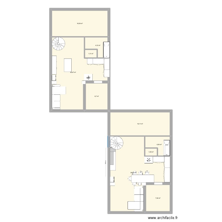 Plan test cuisine. Plan de 0 pièce et 0 m2