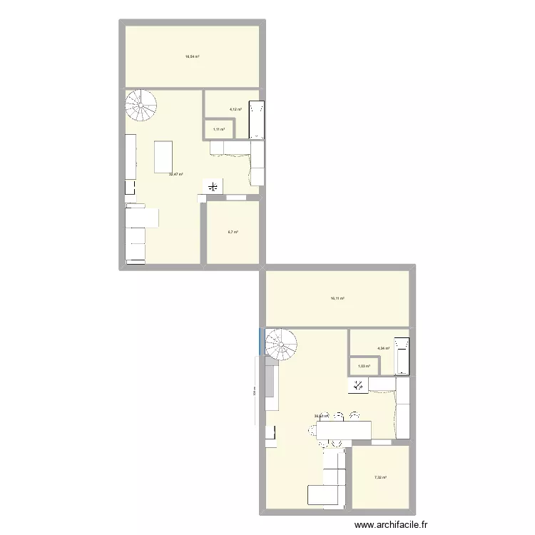 Plan test cuisine. Plan de 