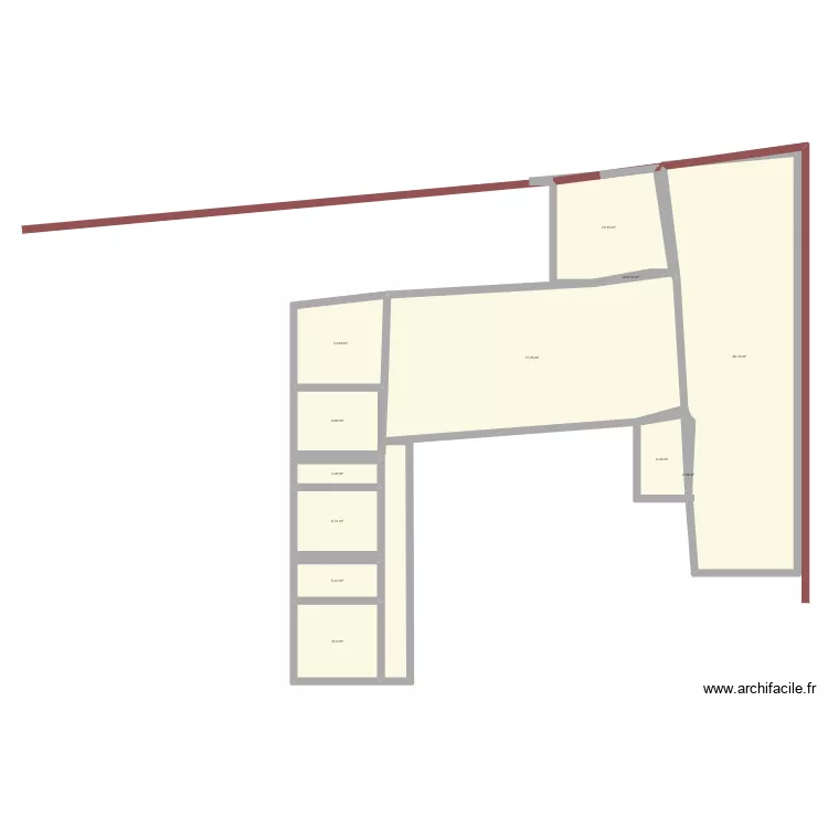 MAISON. Plan de 12 pièces et 245 m²