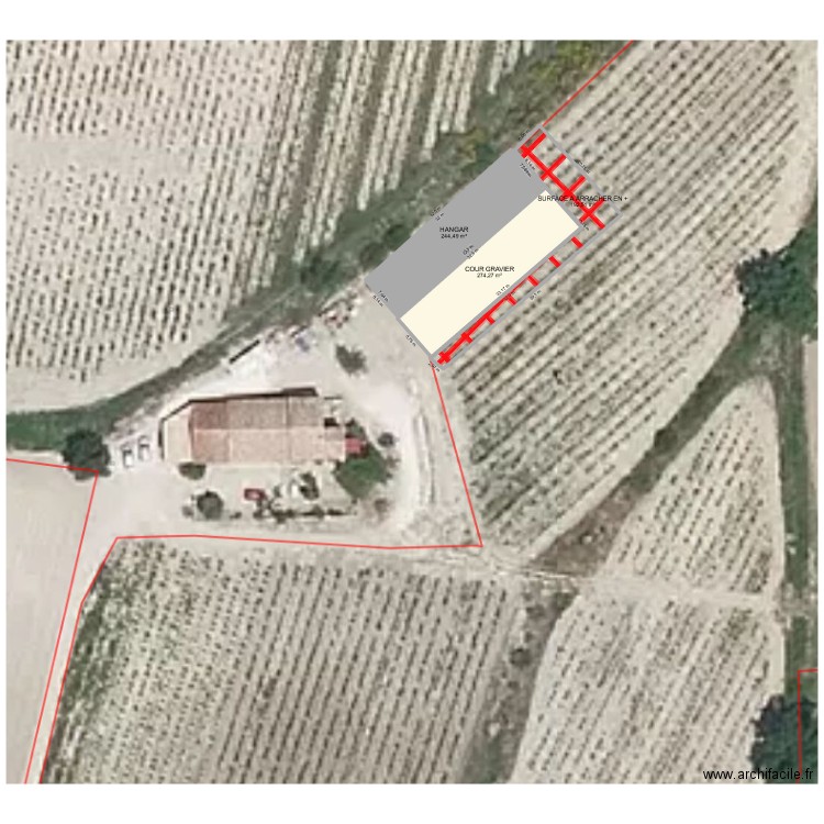 HANGAR CAIRANNE VIGNE. Plan de 0 pièce et 0 m2