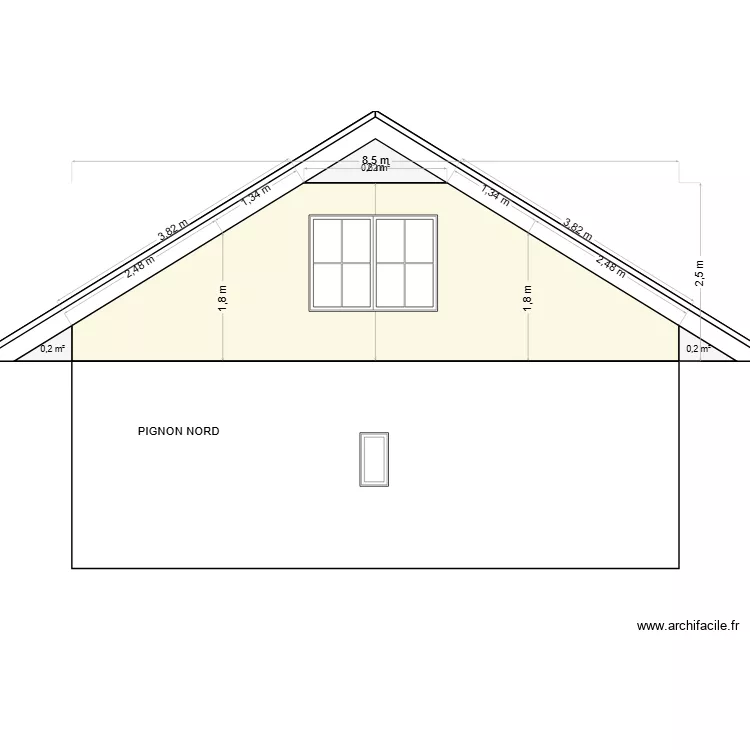 PIGNON NORD NEW. Plan de 