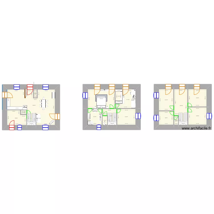 maison Blanzac. Plan de 