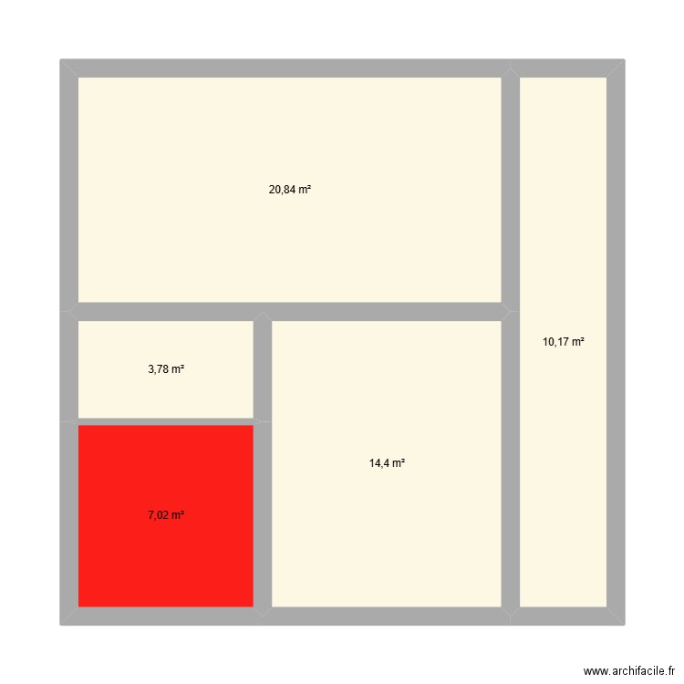 vinot. Plan de 9 pièces et 114 m2