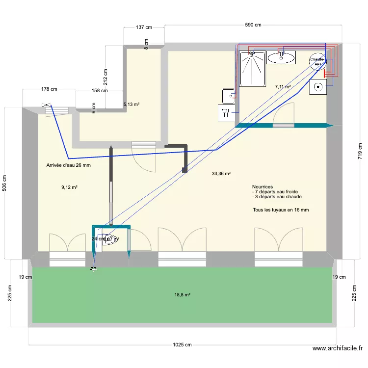 Saint esprit 8/05/24 - plomberie &eacute;vacuations. Plan de 