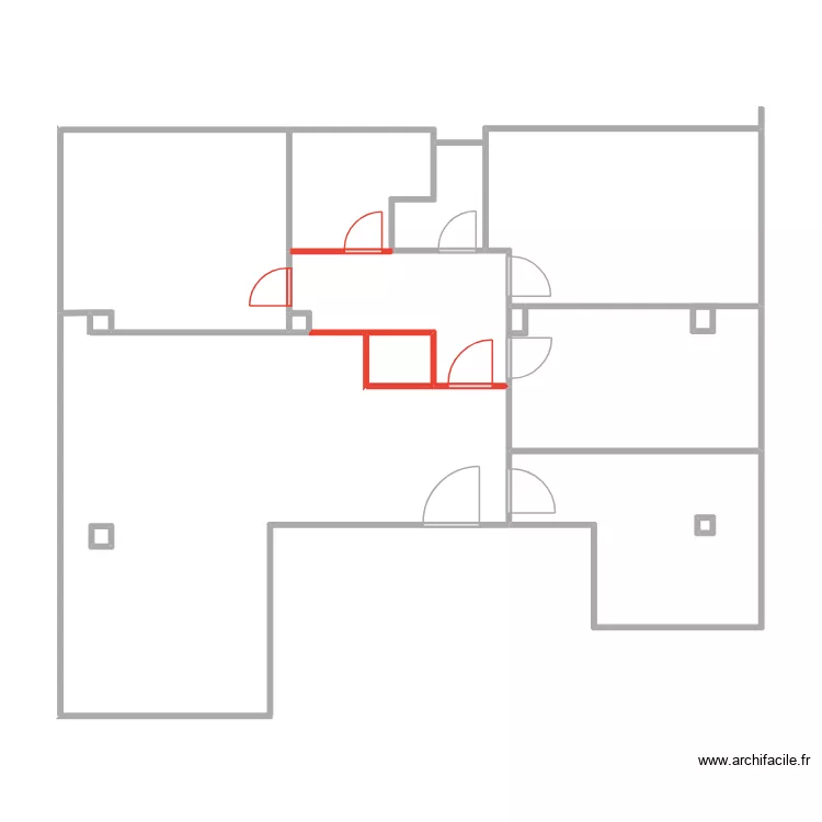 NELVA d&eacute;molition. Plan de 13  et 85 m²