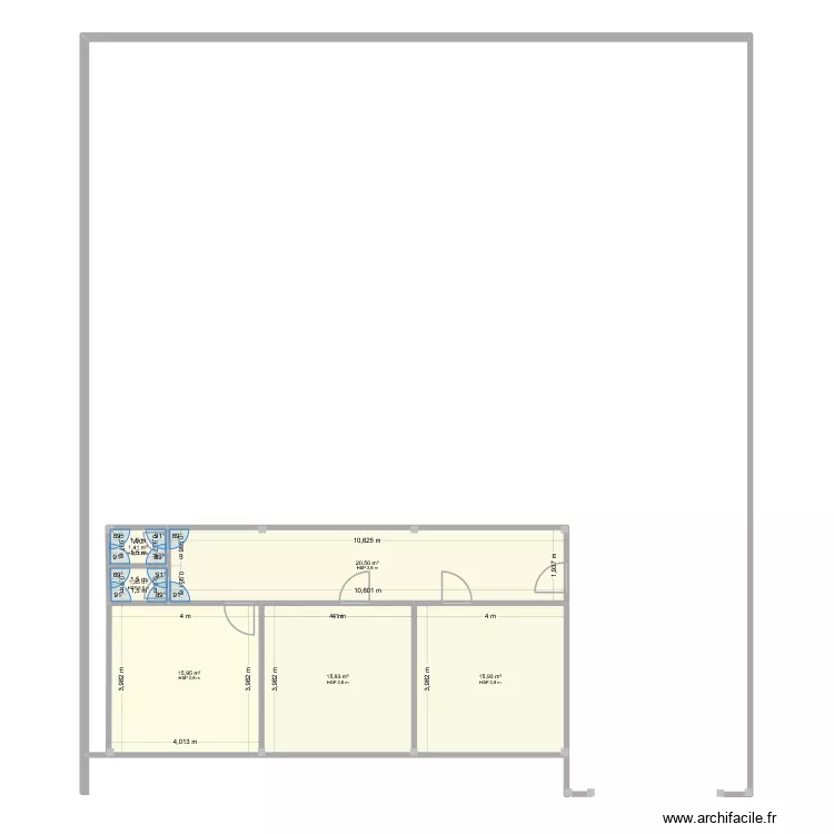 Petit Sati kinkole1. Plan de 6  et 71 m²