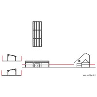 Plan de coupe Hangar face arrière