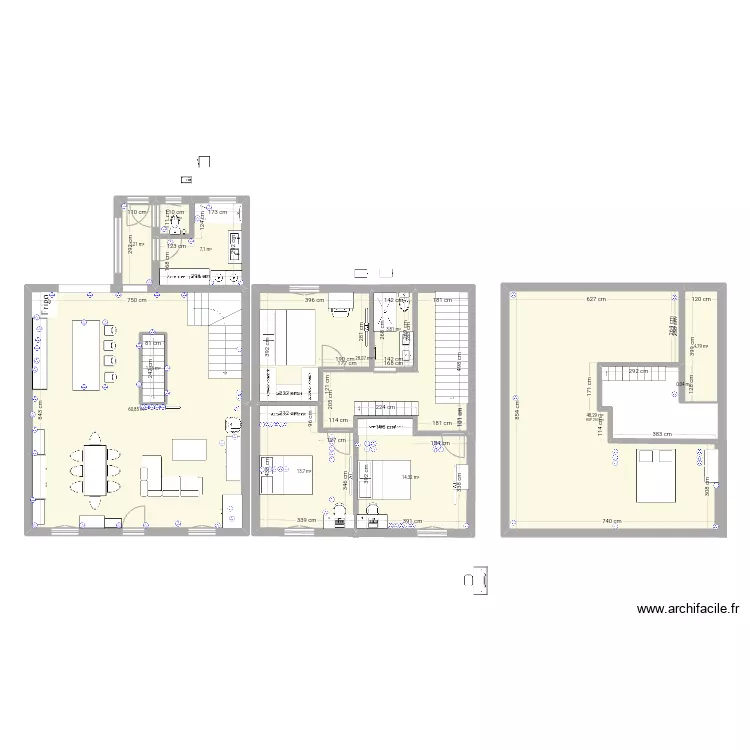 Maison 01.25. Plan de 