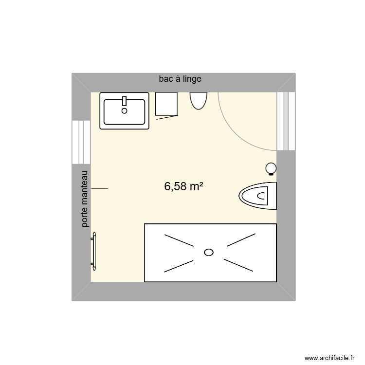 Salle de bain. Plan de 0 pièce et 0 m2