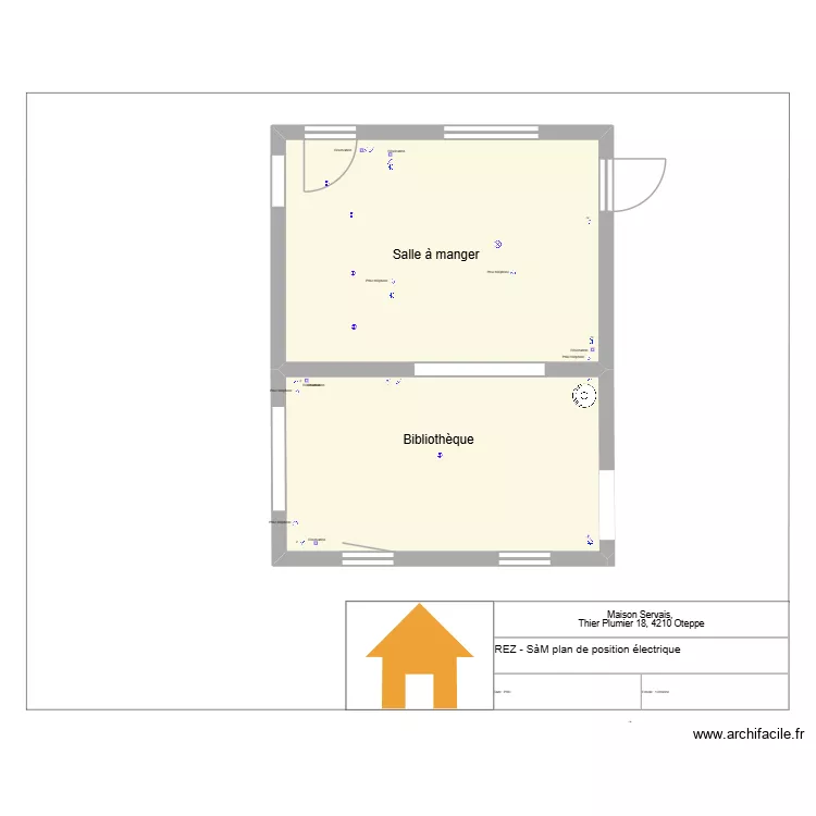 maison REZ Salle à manger. Plan de 2 et 181 m² maison REZ Salle à manger. Plan de 2 et 181 m²