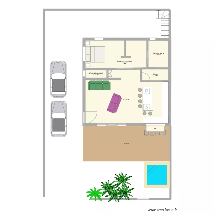 Test3. Plan de 5 et 68 m² Test3. Plan de 5 et 68 m²
