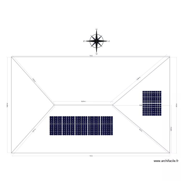 MAISON ROCHE Maurice. Plan de 