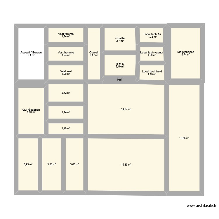 Ketchup2. Plan de 22 pièces et 93 m2