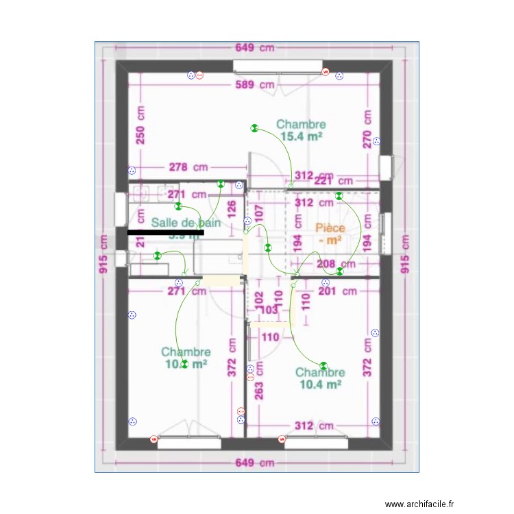 Plan etage Montel. Plan de 0 pièce et 0 m2