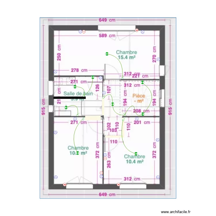 Plan etage Montel. Plan de 