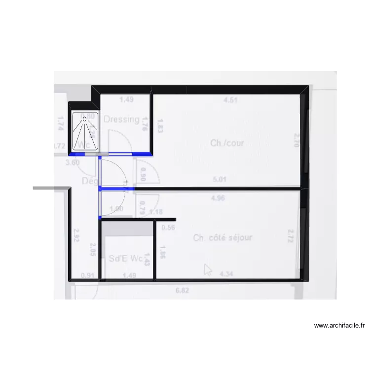 LAURA, BENJAMIN SEJOUR. Plan de 