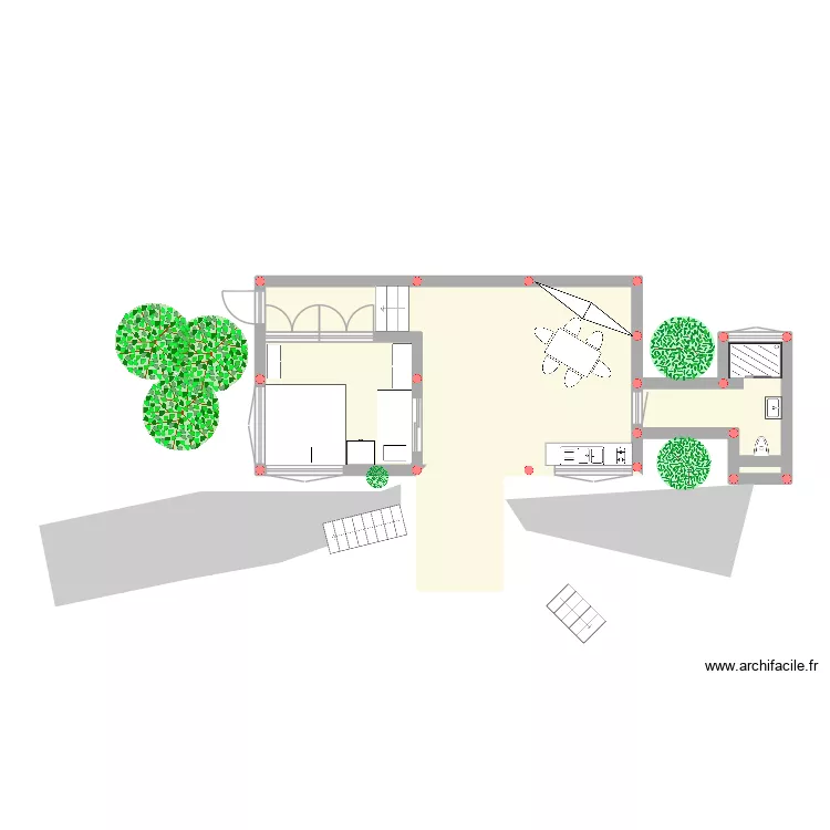Bungalow Colibri. Plan de 4 pièces et 72 m² Bungalow Colibri. Plan de 4 pièces et 72 m²